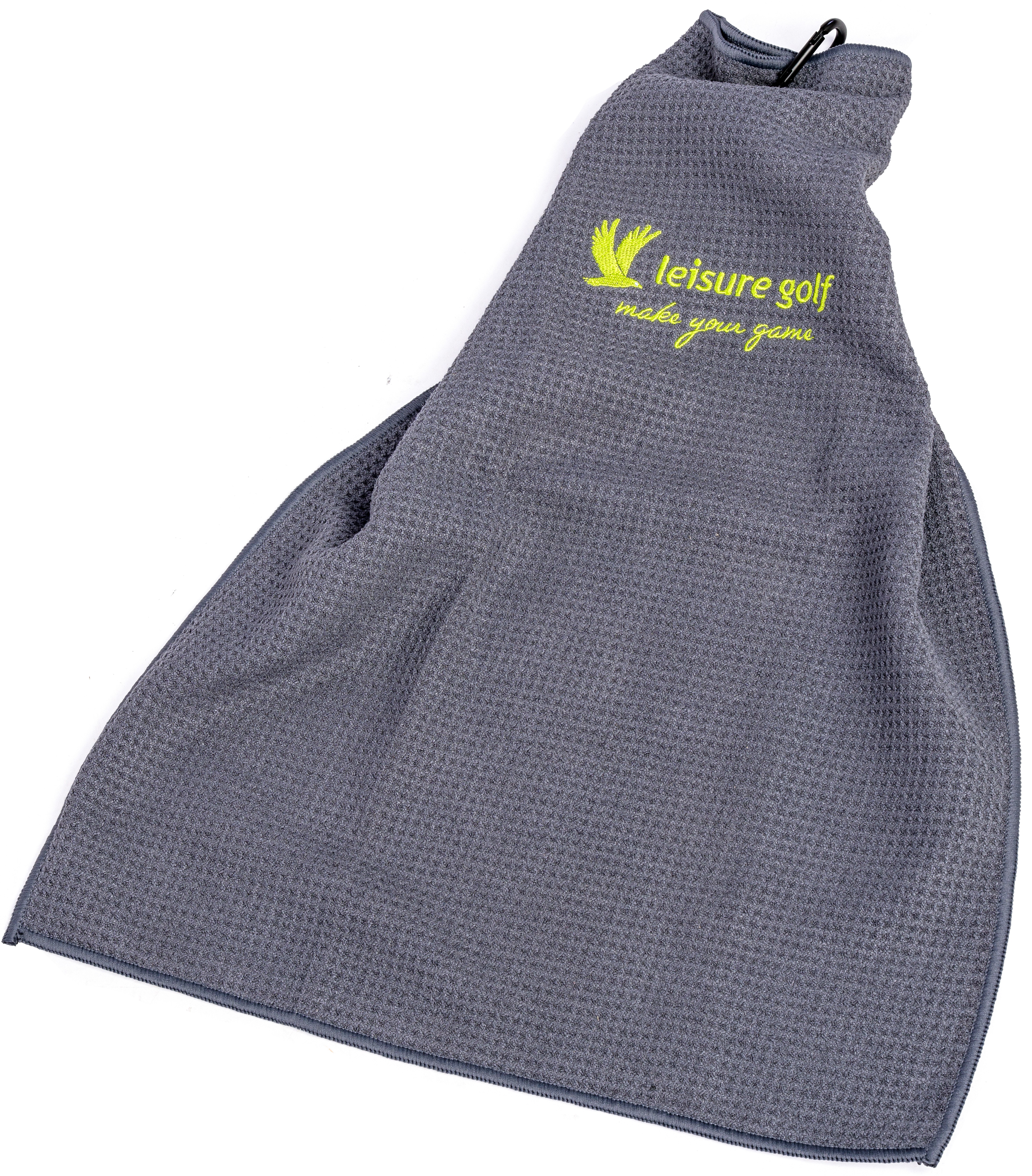 Golfhandtuch Mikrofaser Hellgrau