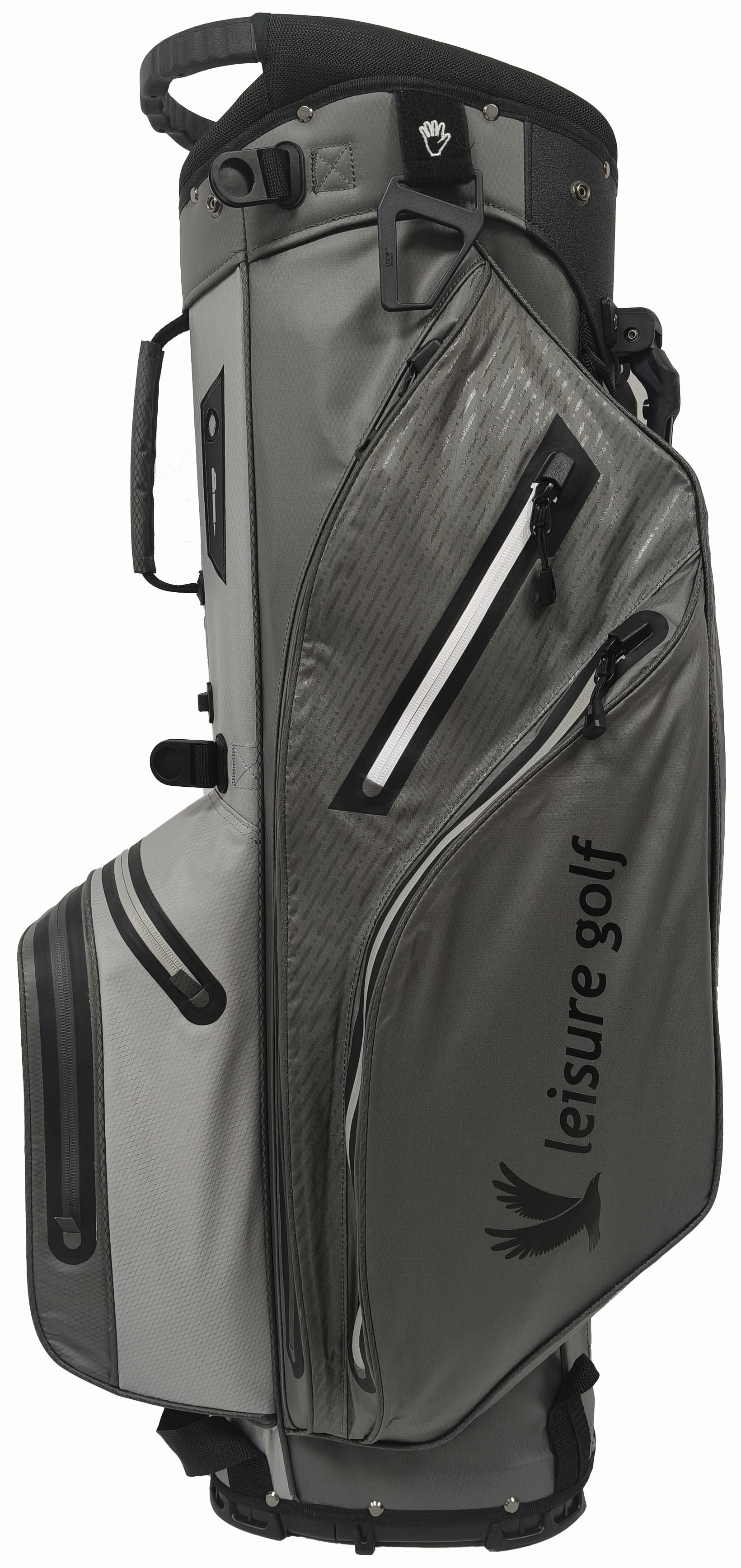 Golfbag Hybrid Waterproof Dunkelgrau/ Hellgrau