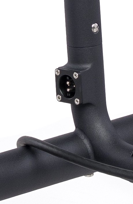 Elektro Golftrolley Spirit Curve 2.0 Schwarz Matt gepulvert Felgenfarbe Pink