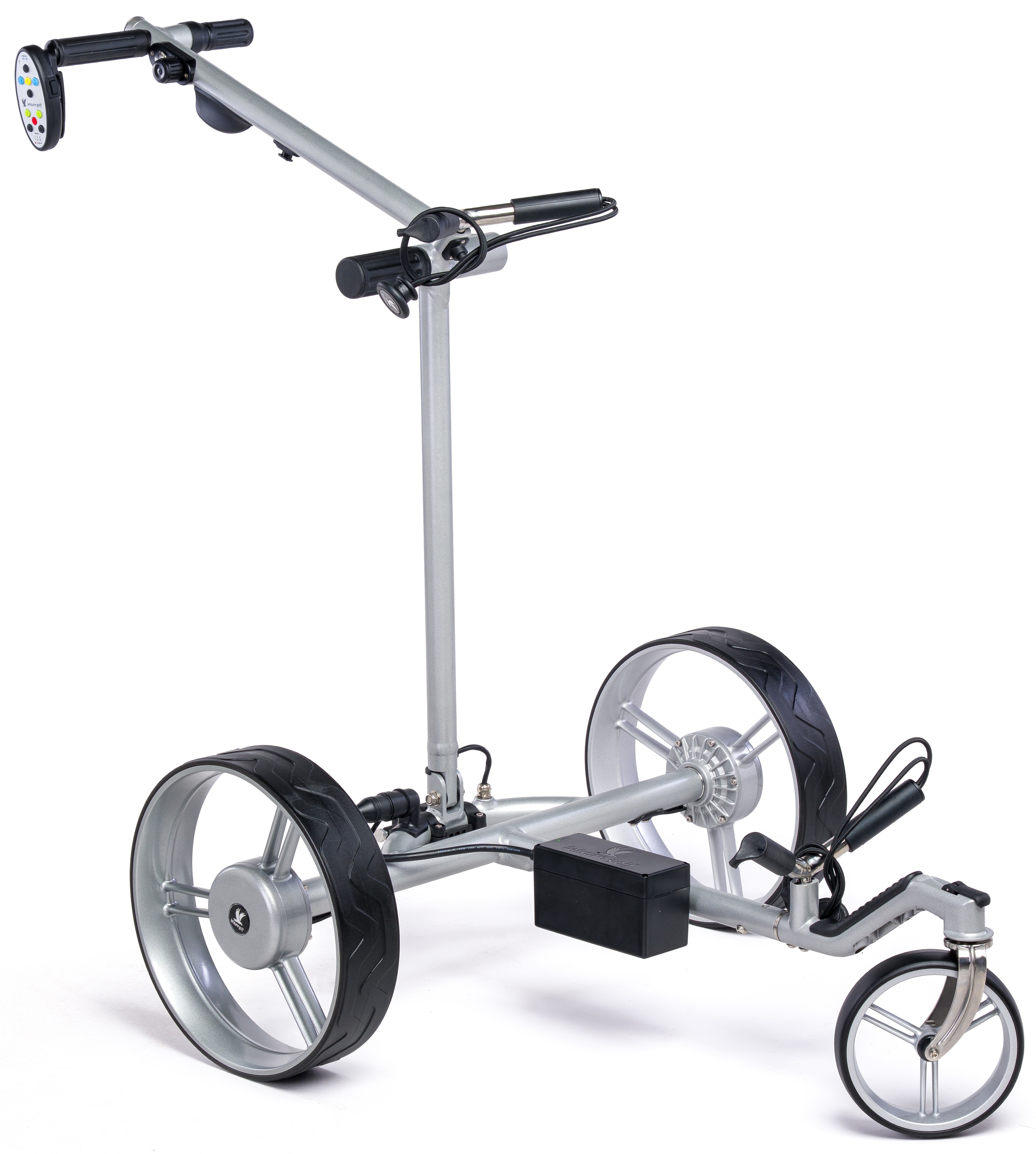 Elektro Golftrolley X-Flat Pro Remote Silber