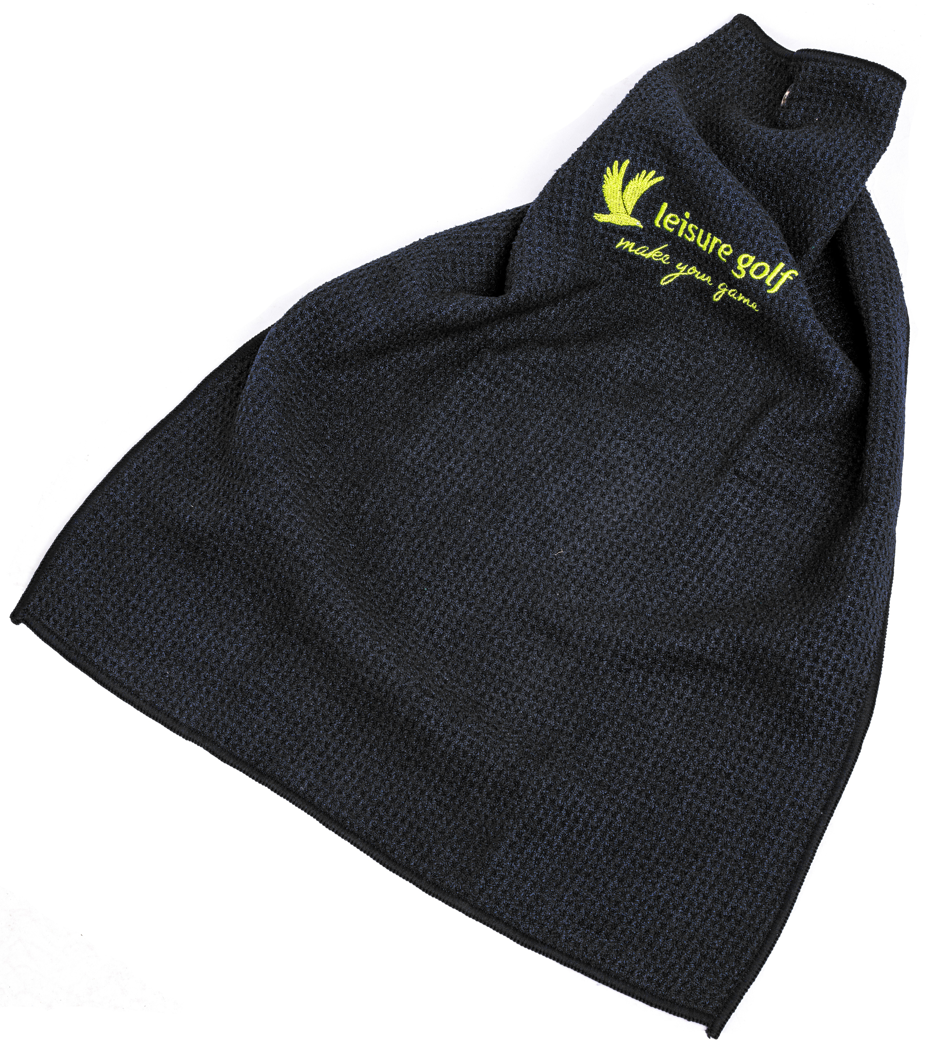 Golfhandtuch Mikrofaser Schwarz