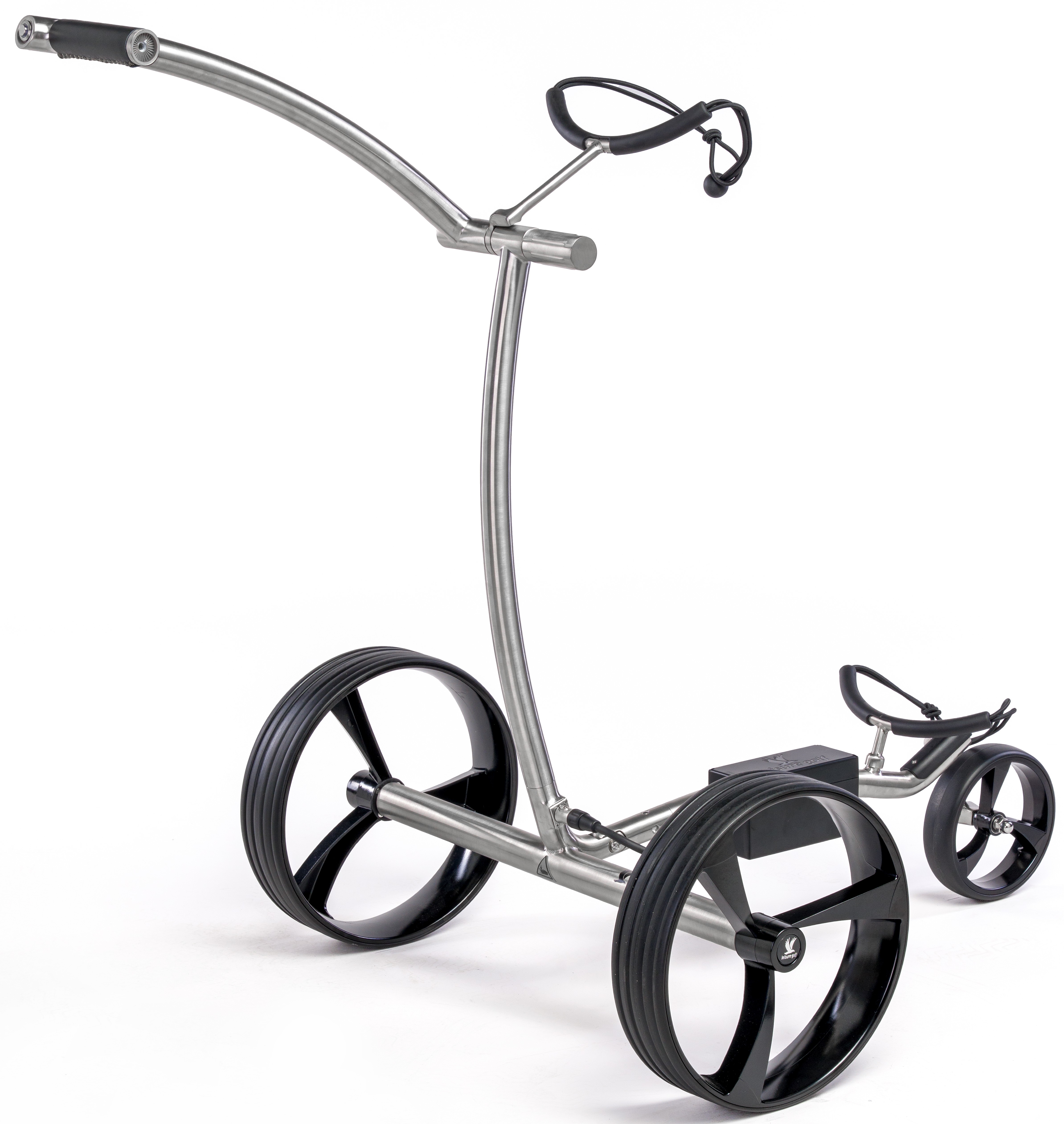 Elektro Golftrolley Spirit Curve 2.0 Edelstahl gebürstet