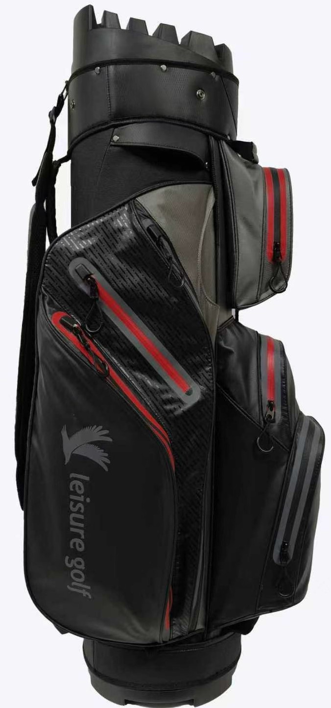 Cartbag Waterproof Orga Pro Schwarz/ Grau/ Rot