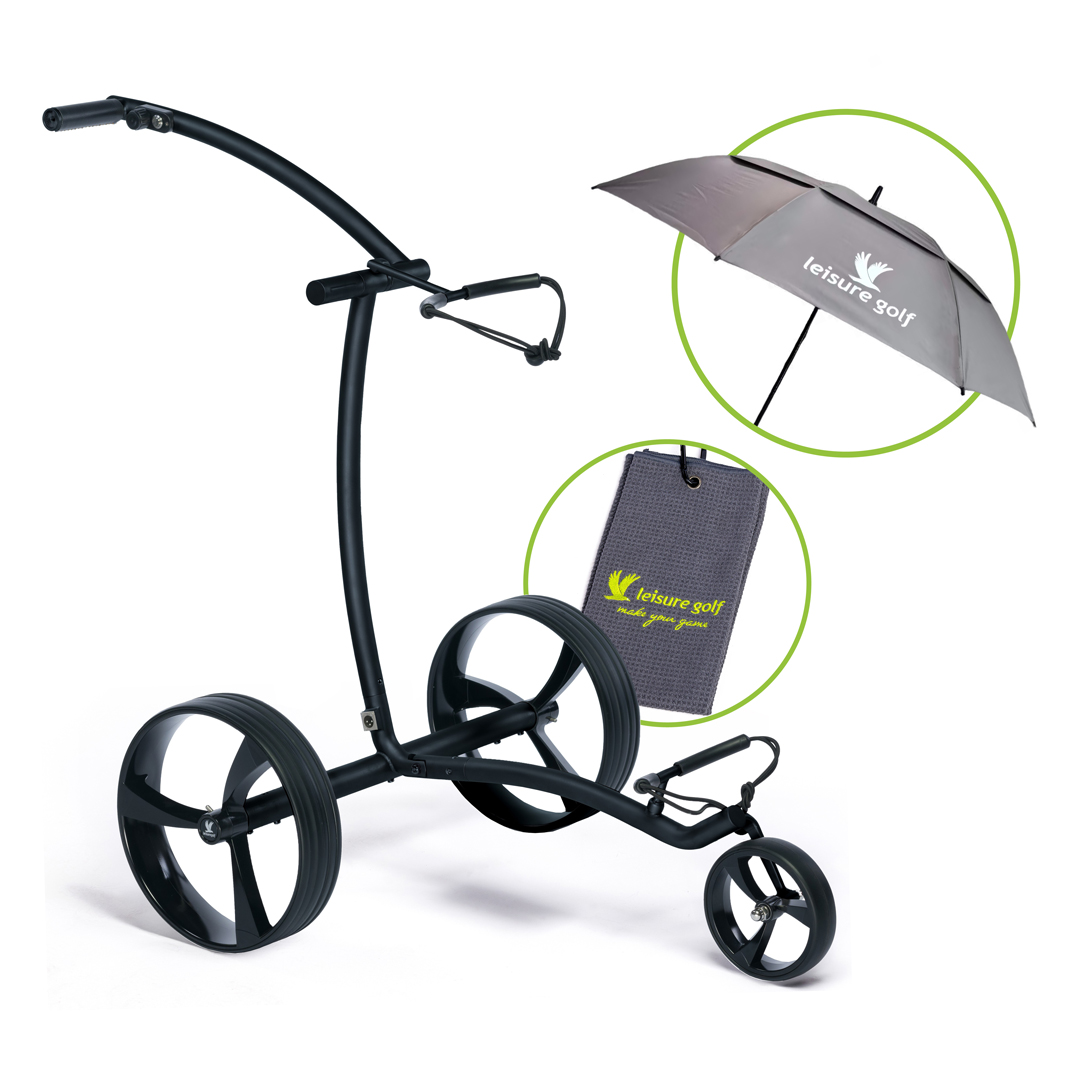 Elektro Golftrolley Spirit Curve 2.0 Schwarz Matt 