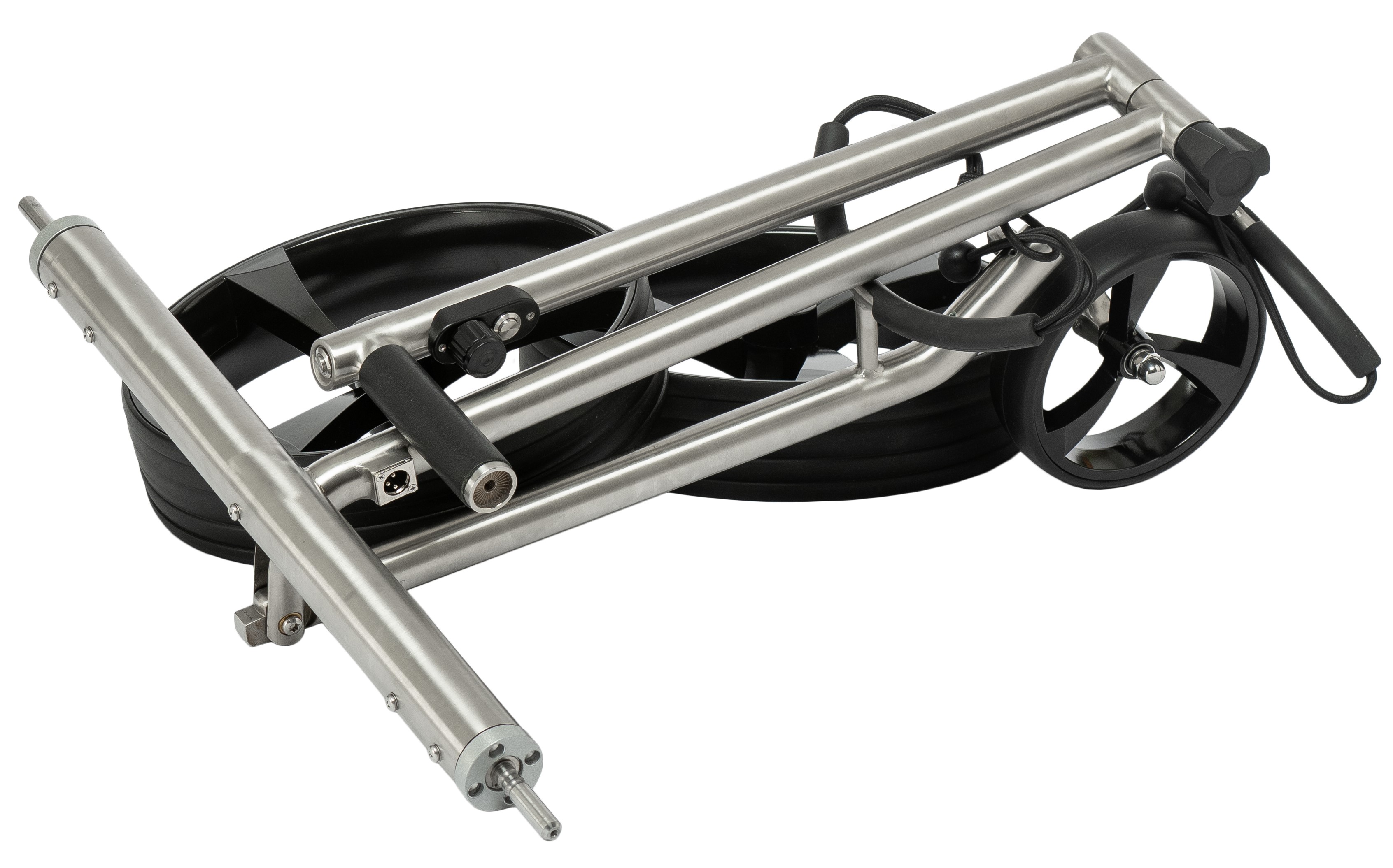 Elektro Golftrolley Ikarus Hybrid Edelstahl Gebürstet