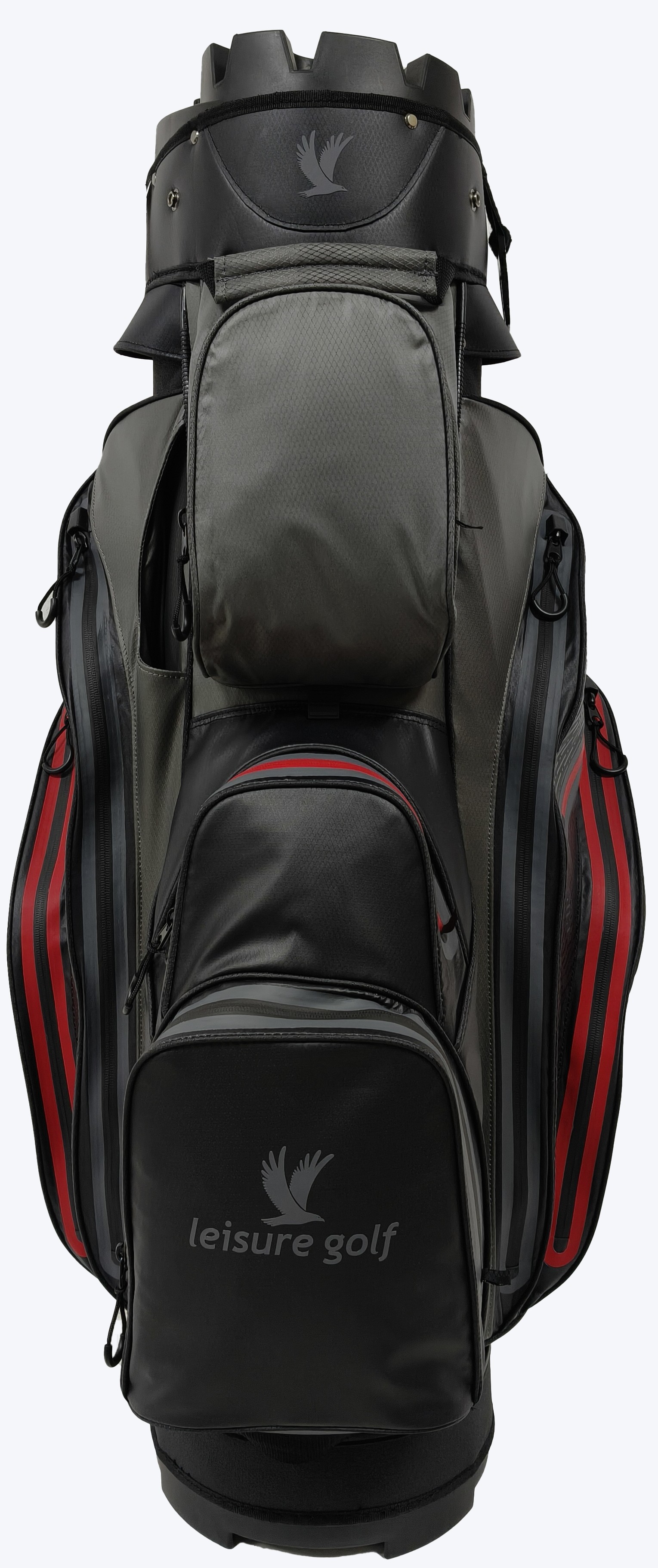 Cartbag Waterproof Orga Pro Schwarz/ Grau/ Rot