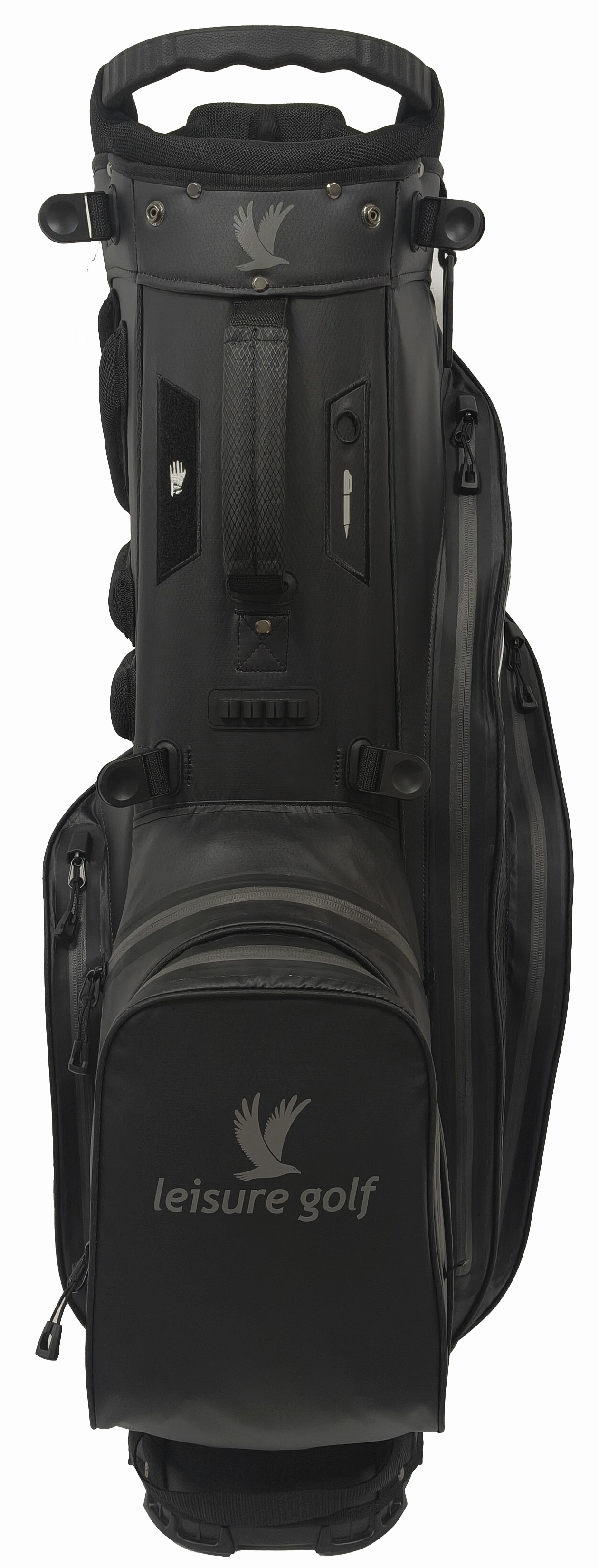 Golfbag Hybrid Waterproof Schwarz/ Grau