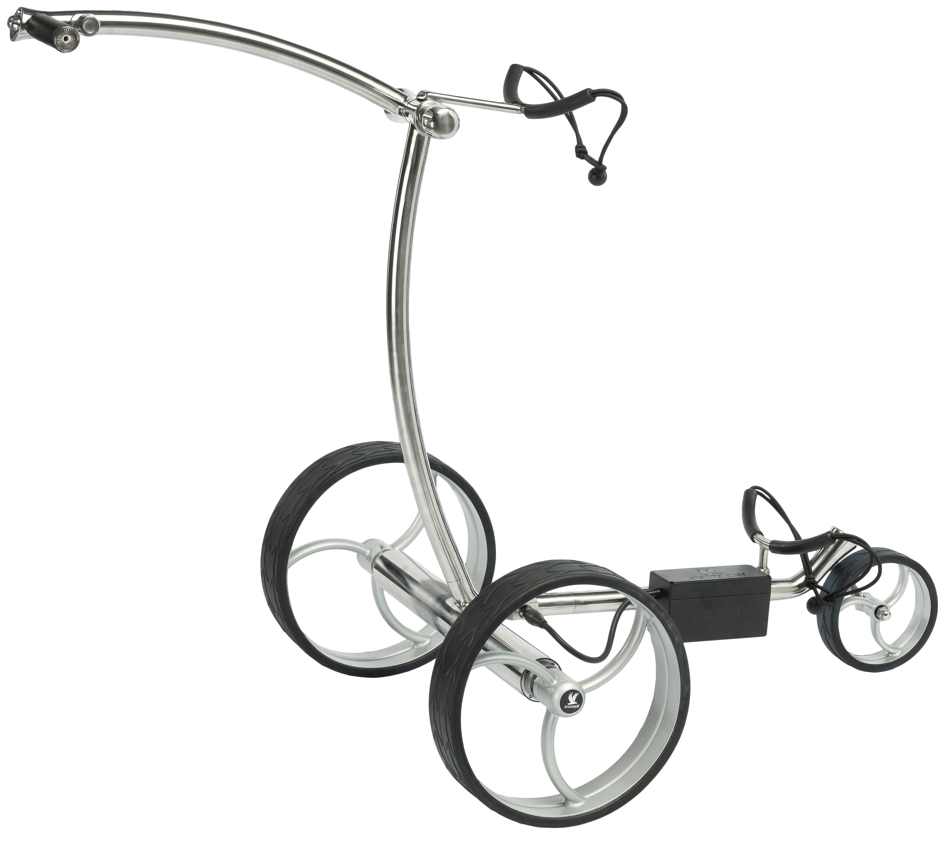 Elektro Golftrolley Taurus 2.0 poliert Felgenfarbe Rot