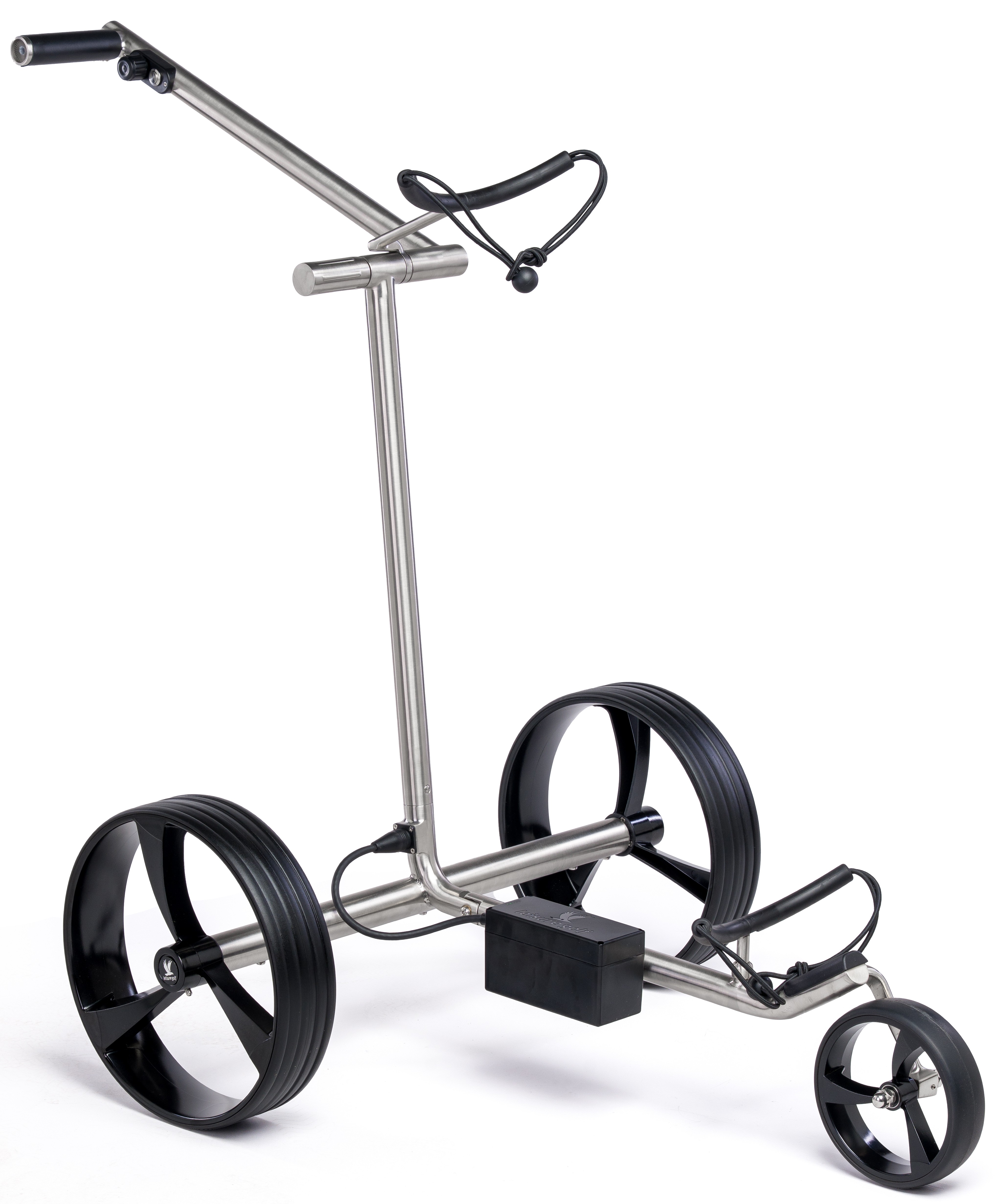 Elektro Golftrolley Spirit 2.0 Edelstahl gebürstet