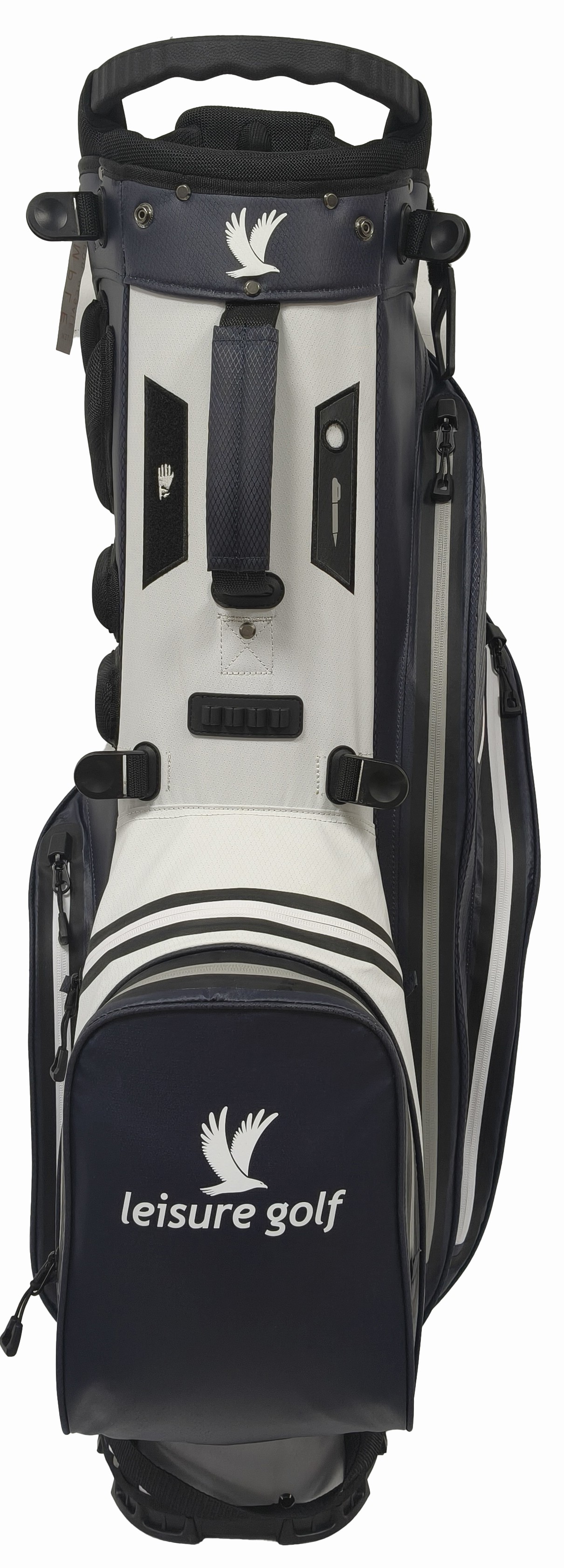 Golfbag Hybrid Waterproof Dunkelblau/ Weiß