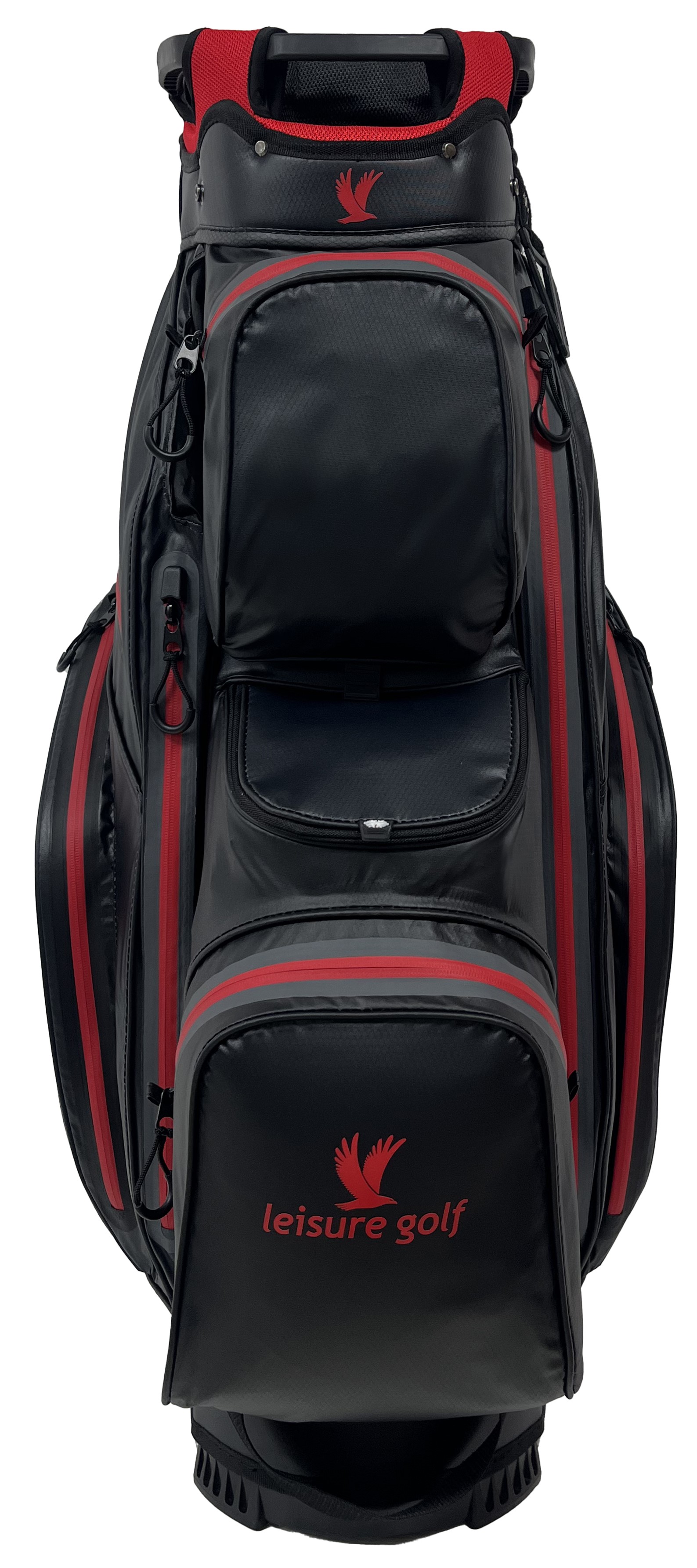 Watersafe Cartbag Schwarz/ Rot