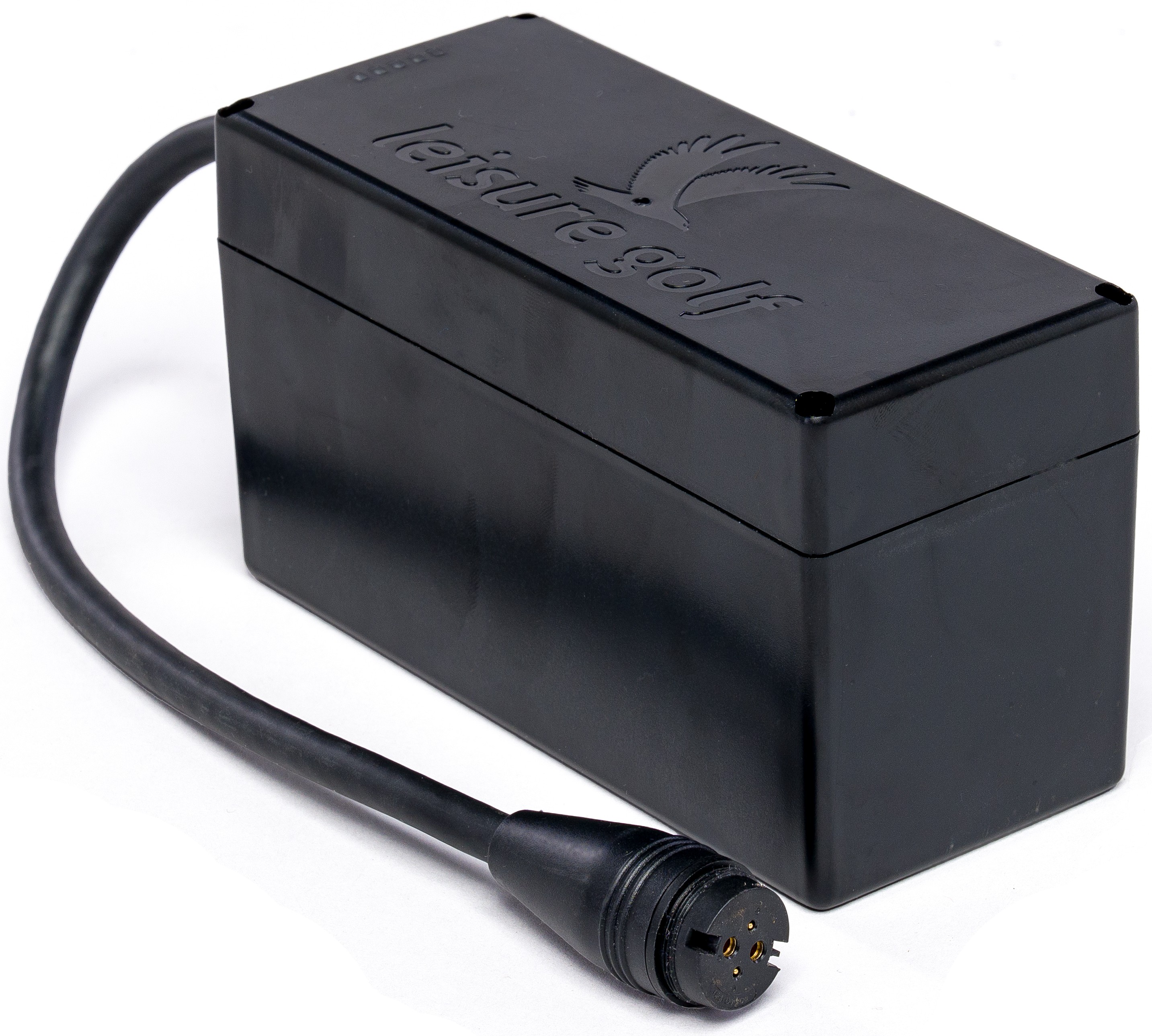 Elektro Golftrolley Spirit Curve 2.0 Schwarz Matt gepulvert Felgenfarbe Pink