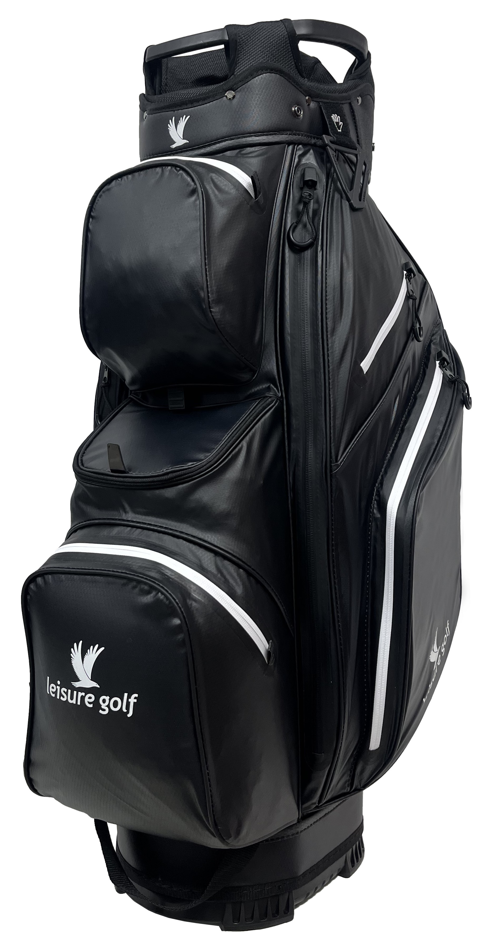 Watersafe Cartbag Schwarz/ Weiß