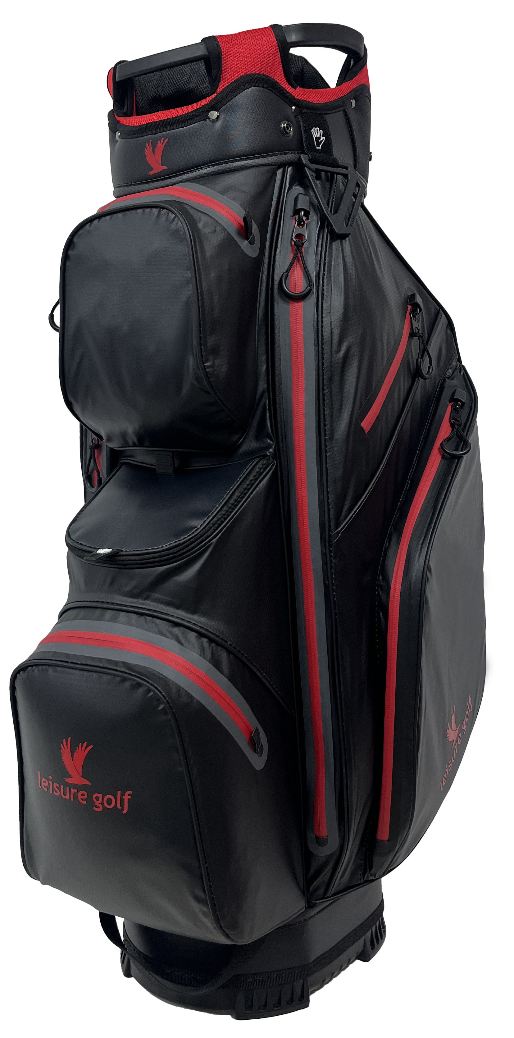 Watersafe Cartbag Schwarz/ Rot