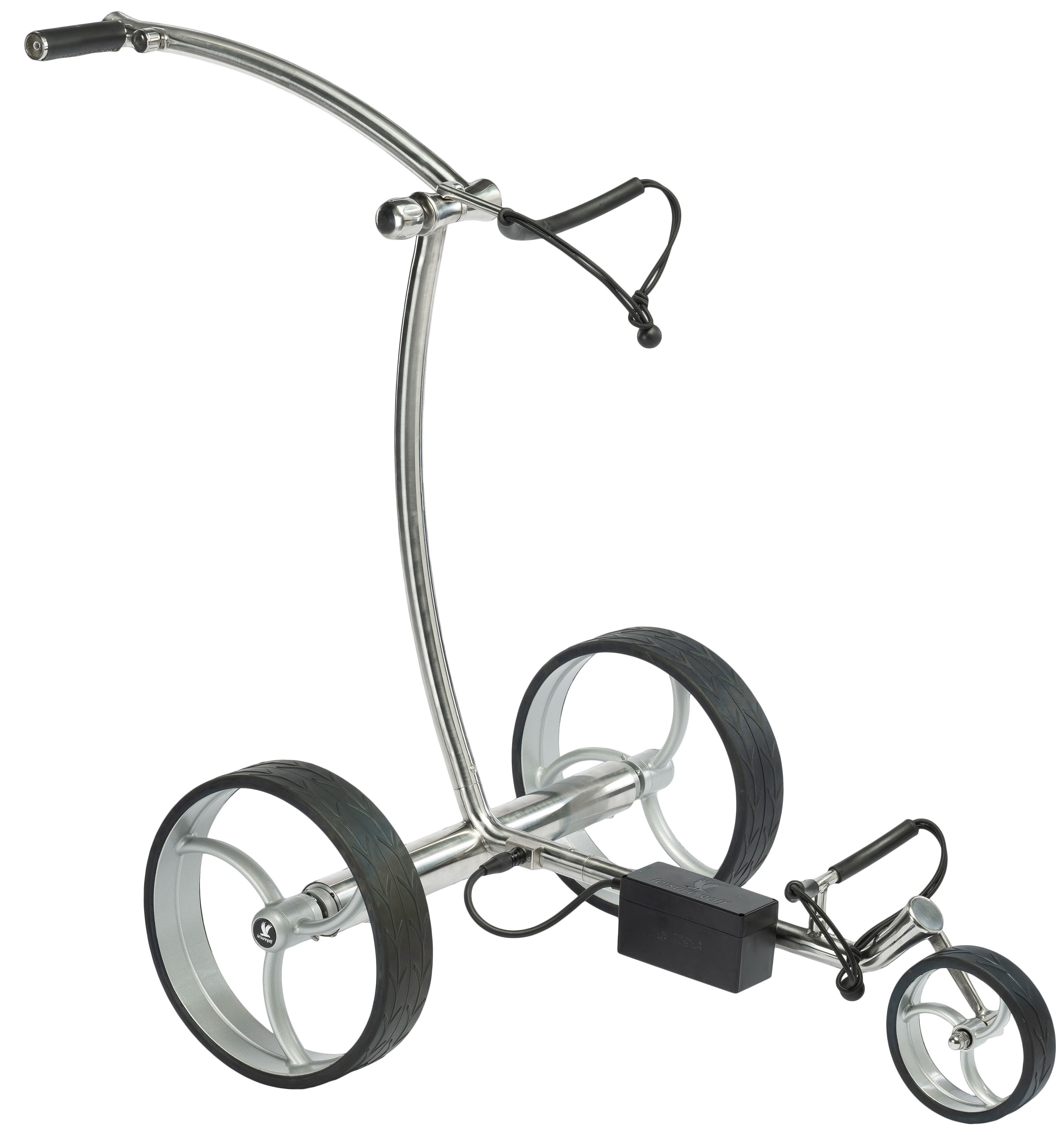 Elektro Golftrolley Taurus 2.0 Poliert Felgenfarbe Silber