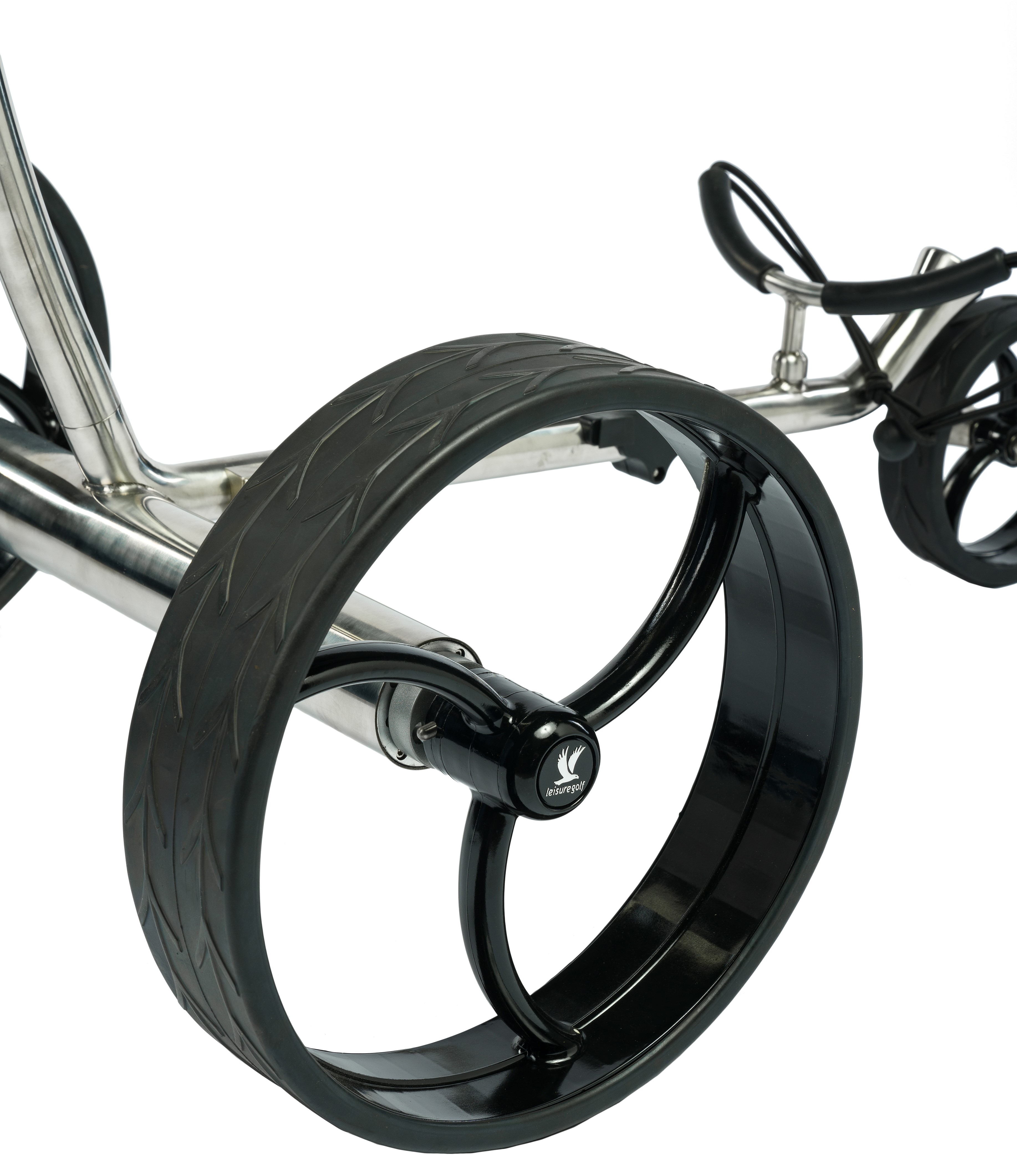 Elektro Golftrolley Taurus 2.0 poliert Felgenfarbe Schwarz