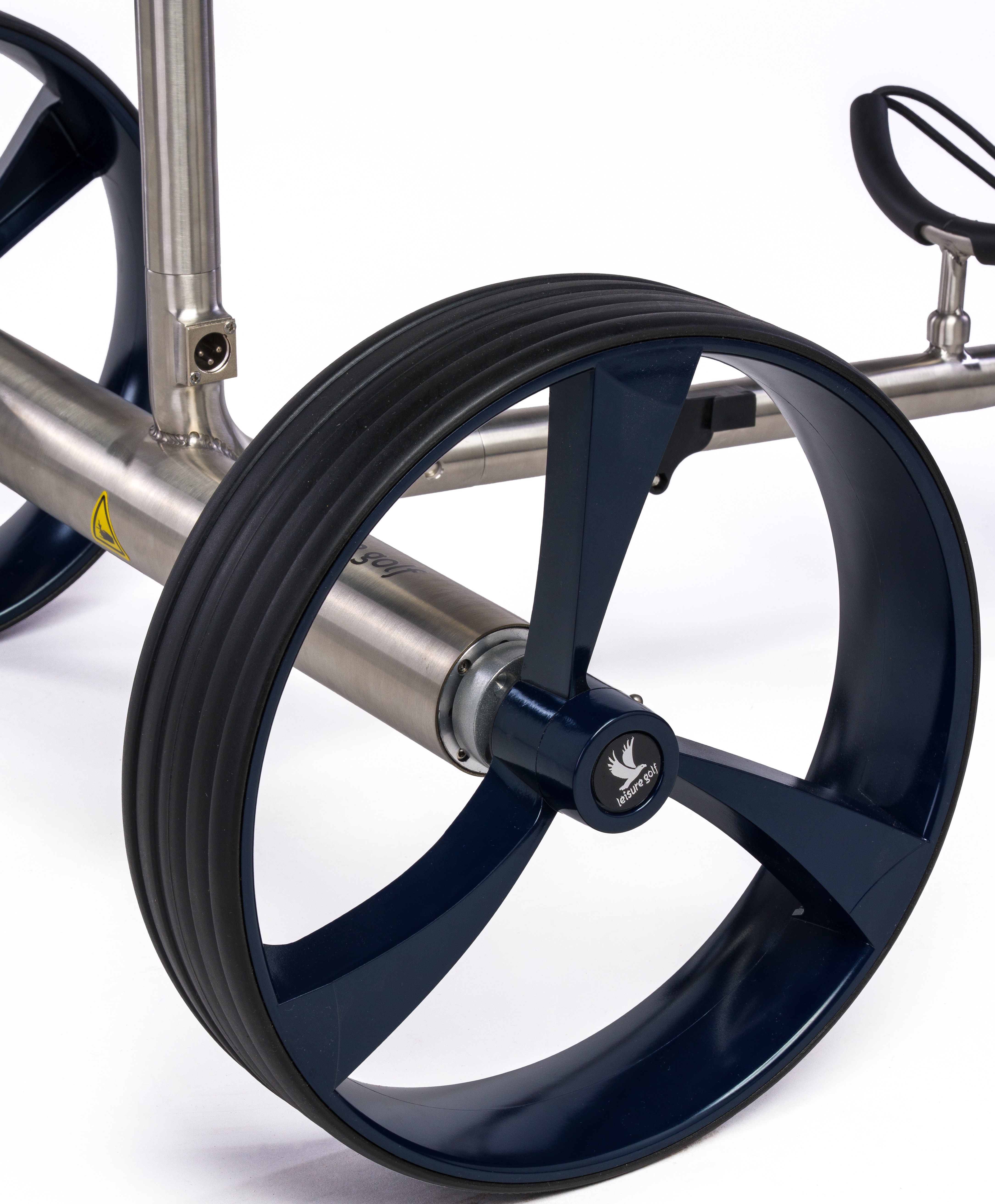 Elektro Golftrolley Ikarus Hybrid Edelstahl Gebürstet