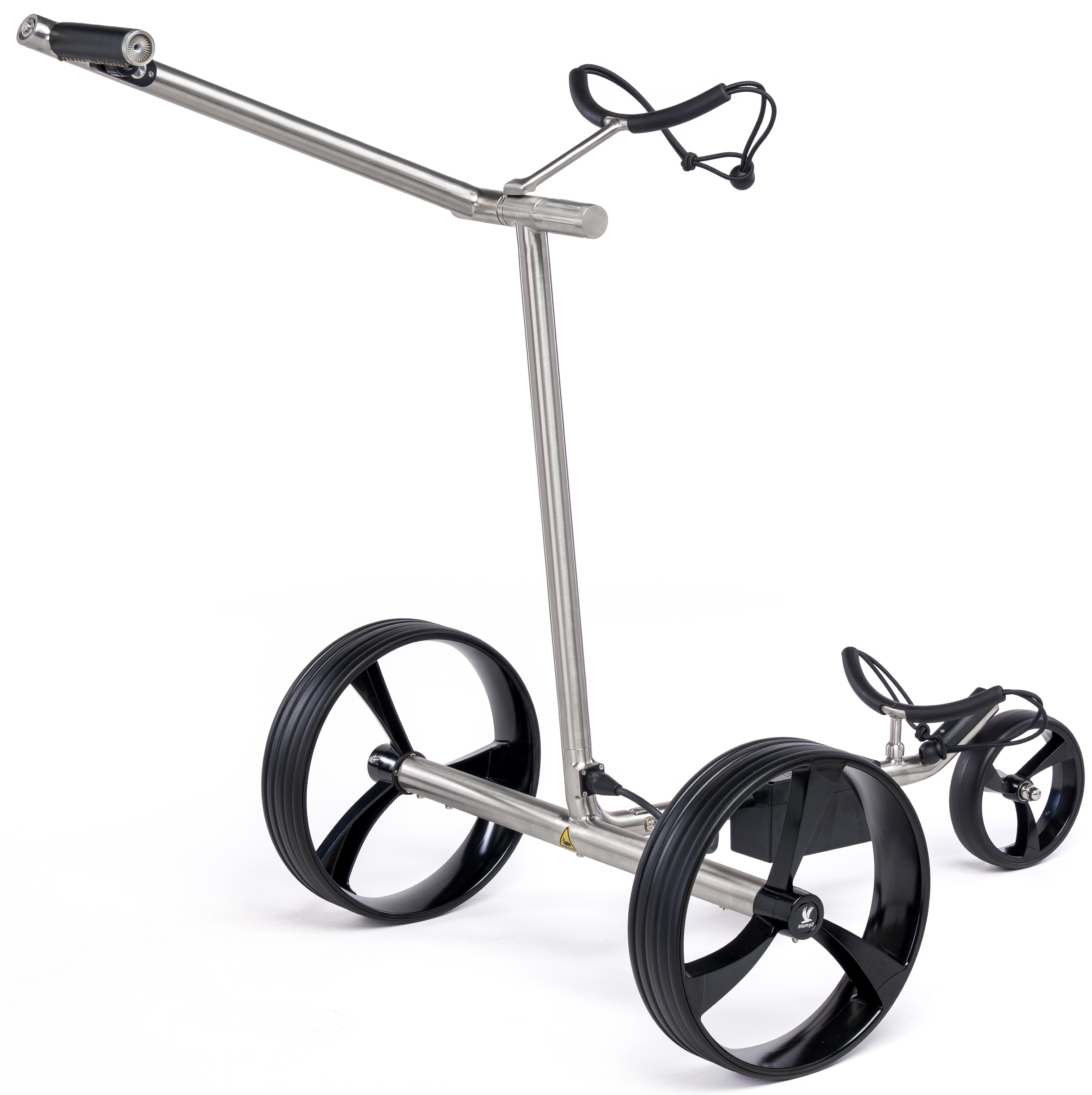 Elektro Golftrolley Spirit 2.0 Edelstahl gebürstet