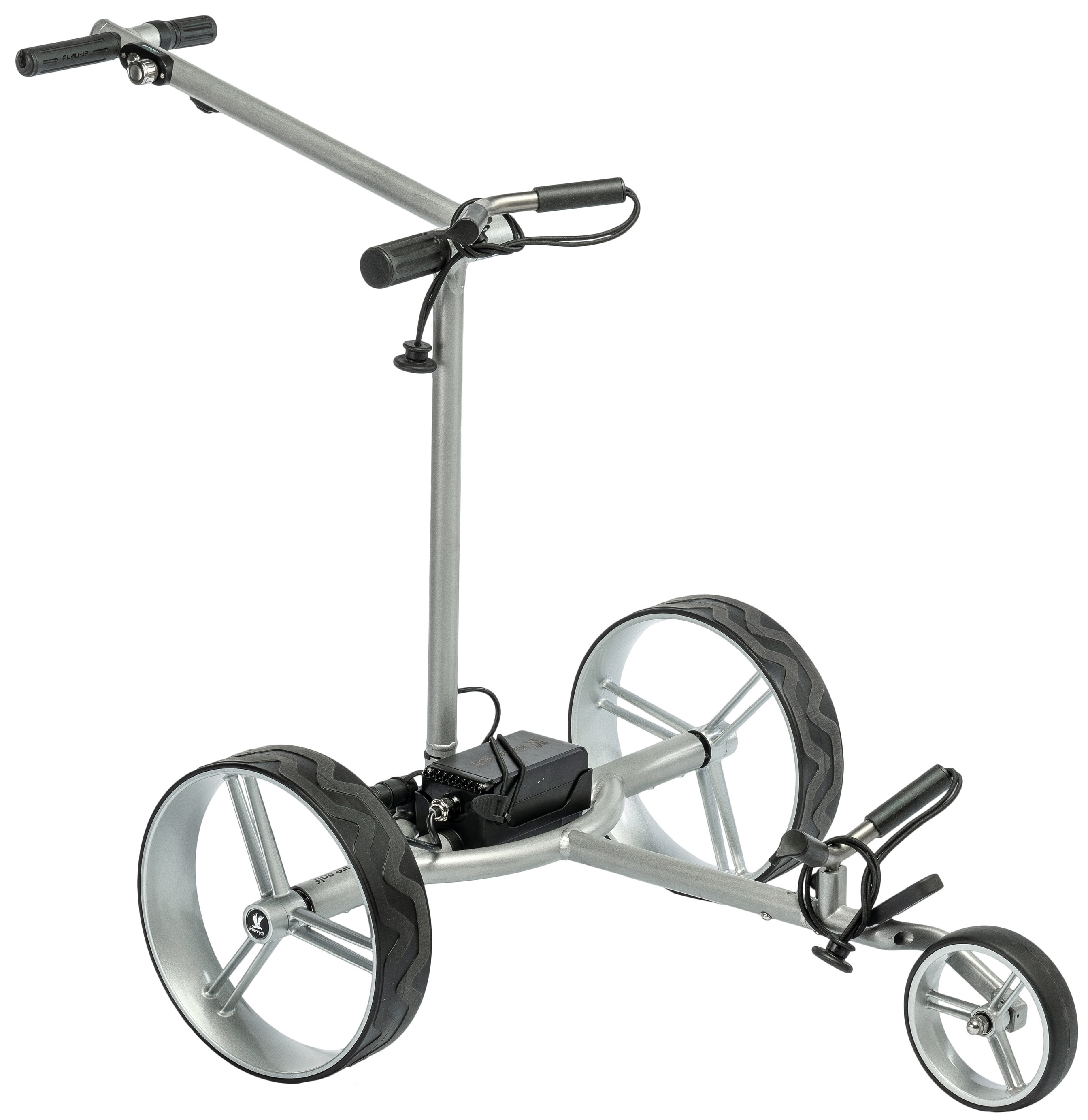 Elektro Golftrolley X-Flat Silber