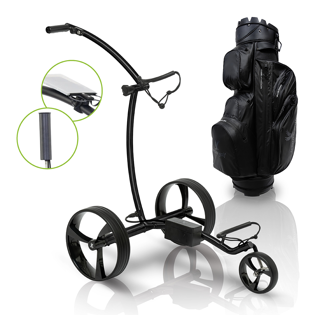 Elektro Golftrolley Ikarus Curve 2.0 Black Edition+Bag Aktion